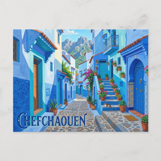 Chefchaouen Morocco Postcard (Front)