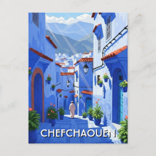 Chefchaouen Morocco Travel Postcard
