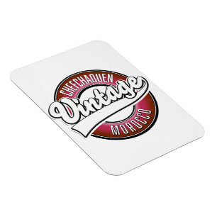 chefchaouen morocco vintage logo magnet