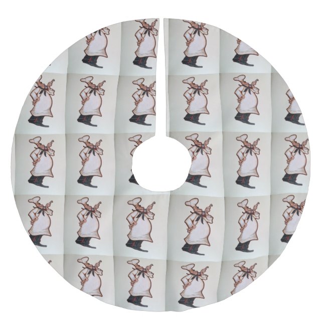 "CHEF'S" CHRISTMAS TREE SKIRT (Front)