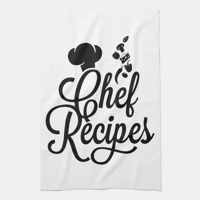 Chef's Delight: Culinary Joy Collection Tea Towel (Vertical)