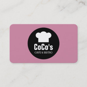 Chef's Hat Circle - Cashmere Rose Business Card