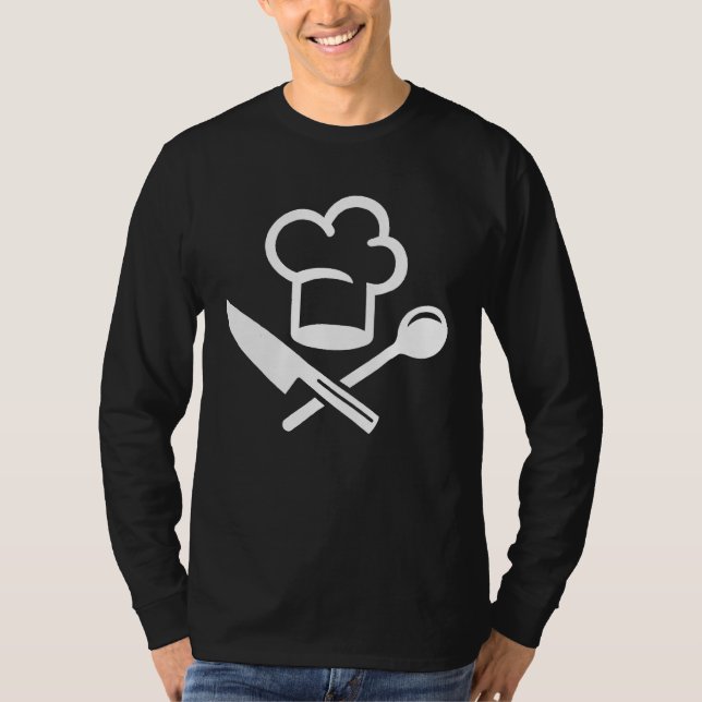 Chefs Hat Knife T-Shirt (Front)