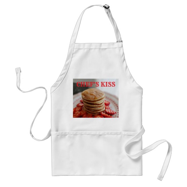 Chef's Kiss Pancakes Standard Apron (Front)