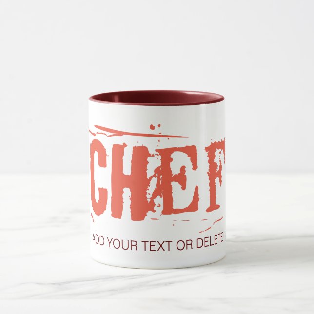 Chef's Mug. Great Gift Idea. Customisable Template Mug (Center)
