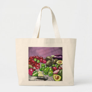 'Chef's Prep' still life Large Tote Bag