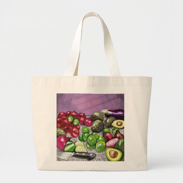 'Chef's Prep' still life  Large Tote Bag (Front)