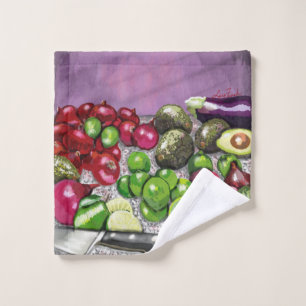 'Chef's Prep' still life Wash Cloth