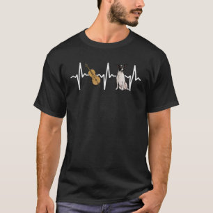 Chello Rat Terrier Heartbeat Dog T-Shirt