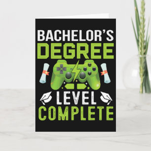 Chelor's Degree Level Complete Gamer College Finis Card
