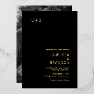 Chelsea Black Photo Modern Wedding