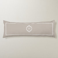 Chelsea Light Taupe and White Monogrammed