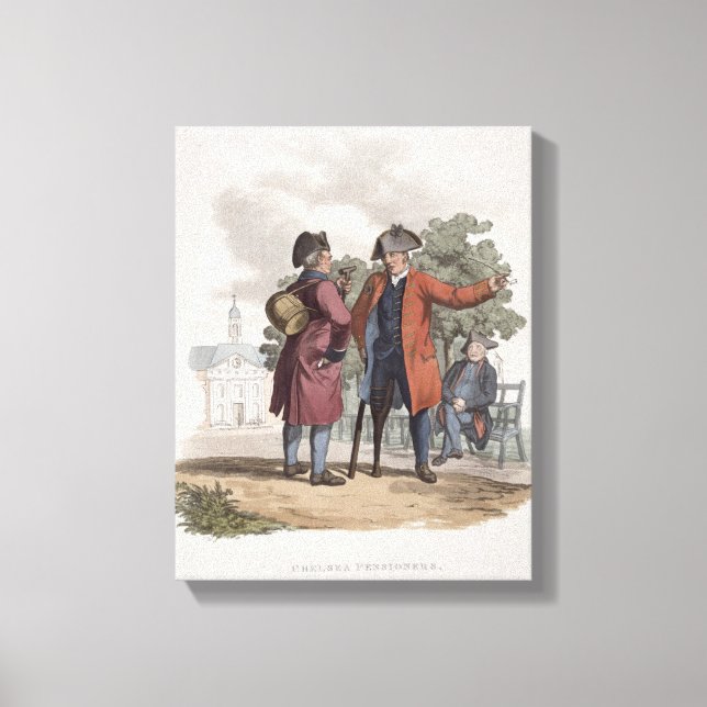Chelsea Pensioners, Cavalry and Infantry, from 'Co Canvas Print (Front)