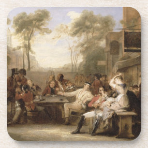Chelsea Pensioners Receiving the Gazette Announcin Coaster