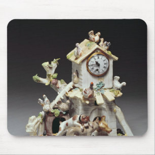 Chelsea porcelain farmyard clock case mouse pad