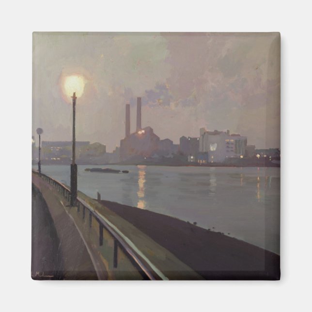 Chelsea Power Station by Night Magnet (Front)