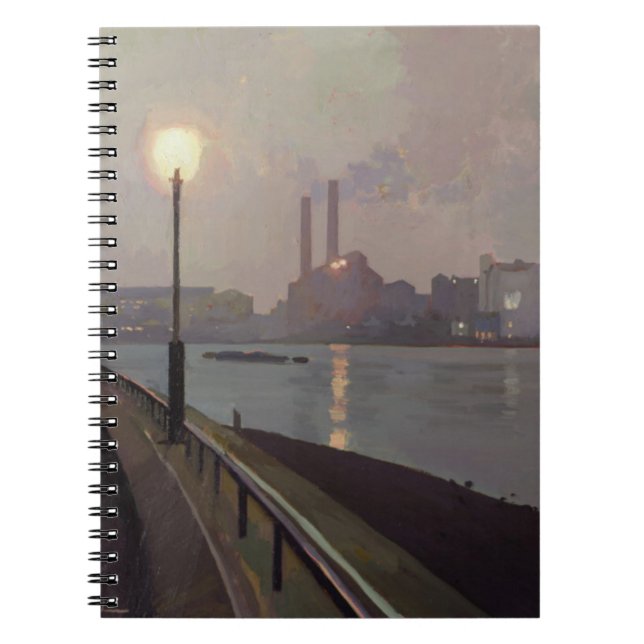 Chelsea Power Station by Night Spiral Notebook (Front)