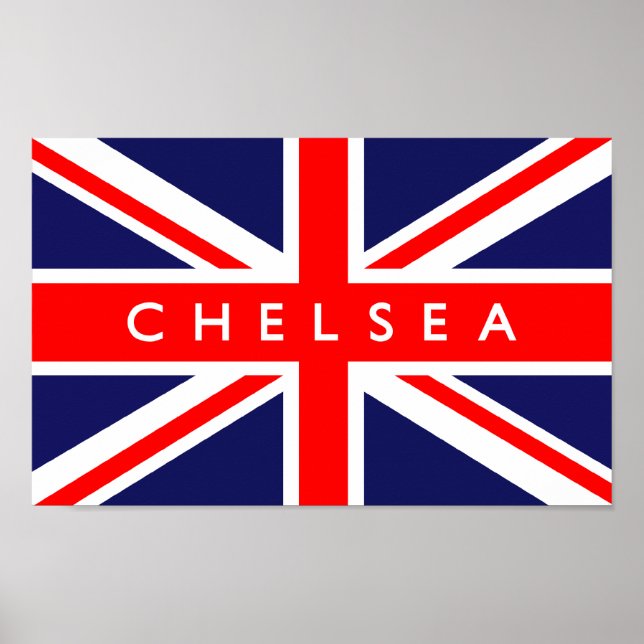 Chelsea UK Flag Poster (Front)