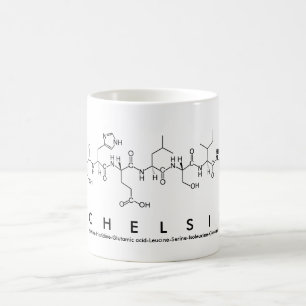 Chelsie peptide name mug