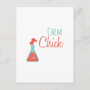 Chem Chick Postcard