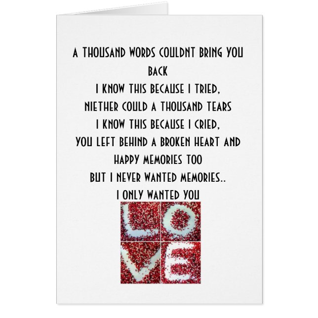 chem love, a thousand words couldnt bring you b... (Front)