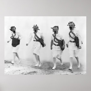 CHEMICAL ATTACK  1942 POSTER