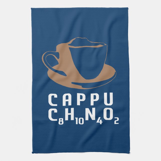 Chemical Cappuccino Tea Towel (Vertical)