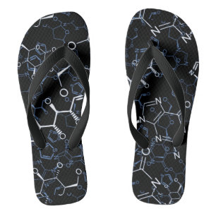Chemical Chemistry Symbols Background Pattern Jandals