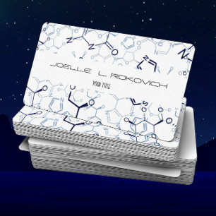 Chemical Chemistry Symbols Business Card Template