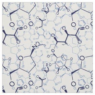 Chemical Chemistry Symbols Seamless Pattern Fabric