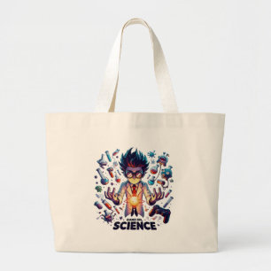 Chemical Concoction Game On, Science Theme Large Tote Bag