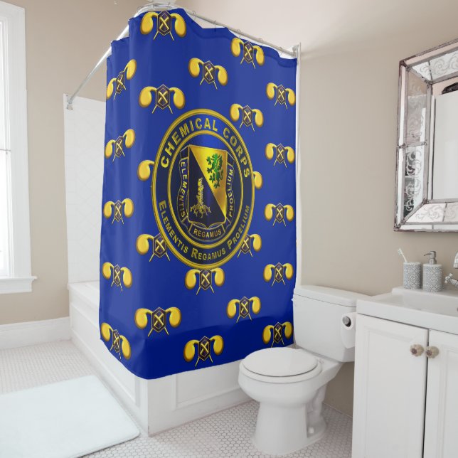 Chemical Corps  Shower Curtain (In Situ)