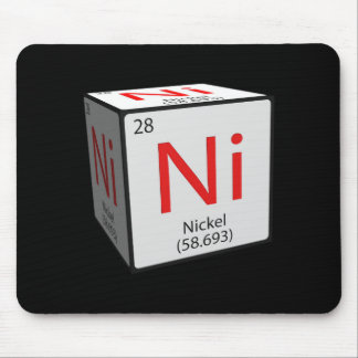 Chemical element tile. Ni Nickel cubed Mouse Pad