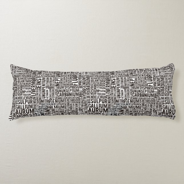 Chemical Elements Body Cushion (Front)