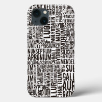 Chemical Elements... Carved Wood iPhone Case