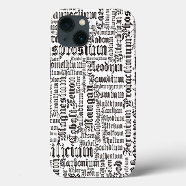 Chemical Elements Case-Mate iPhone Case (Back)