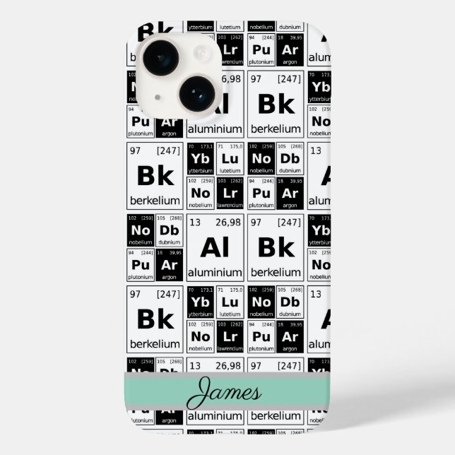 Chemical Elements  Case-Mate iPhone Case (Back)