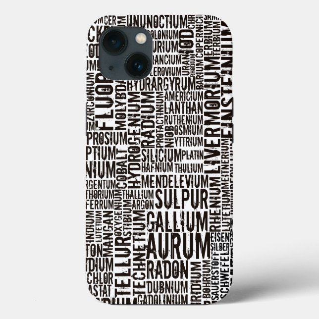 Chemical Elements Case-Mate iPhone Case (Back)