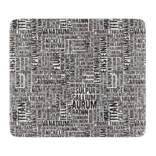 Chemical Elements Cutting Board