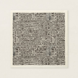 Chemical Elements Napkin