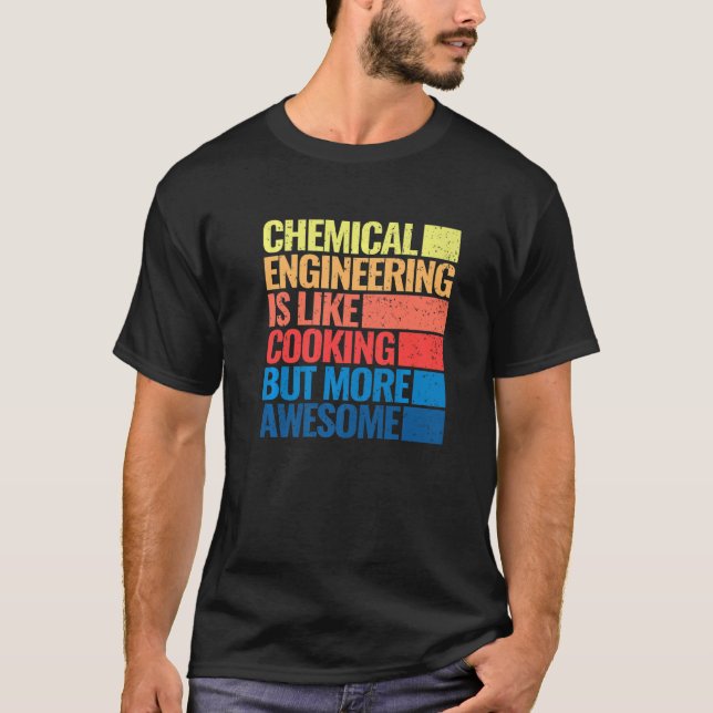 chemical engineering cooking retro men chemical en T-Shirt (Front)