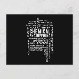 Chemical Engineering Graphic Chemical Engineering Postcard