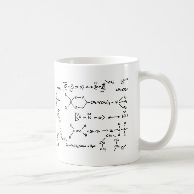 Chemical formula coffee mug (Right)