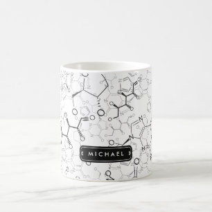 Chemical Formula Pattern Chemistry Teacher Student Coffee Mug