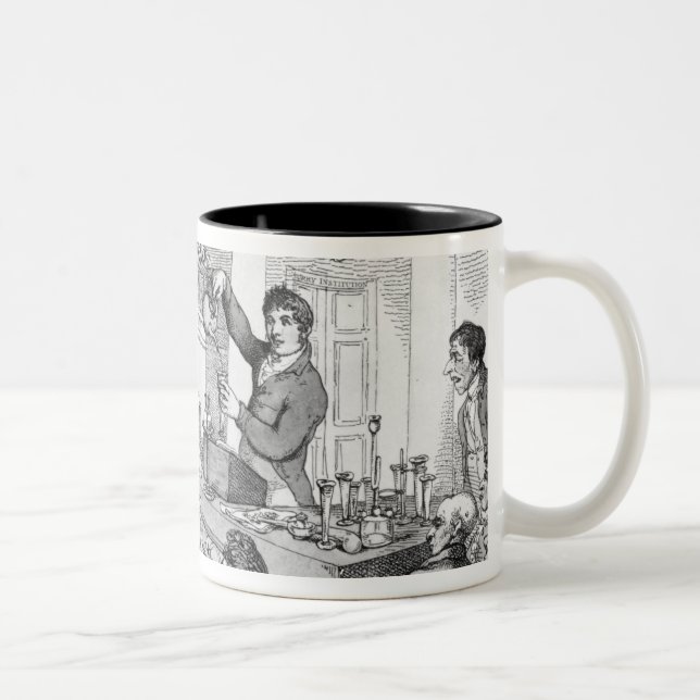 Chemical Lectures, c.1809 Two-Tone Coffee Mug (Right)