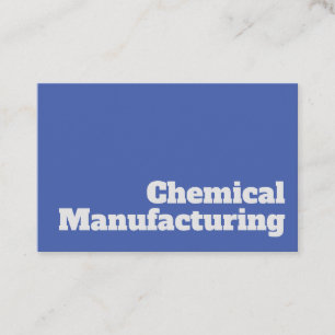 Chemical Manufacturing Chemical Manufacturers Business Card