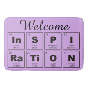 Chemical periodic table of elements: InSPIRaTiON Bath Mat