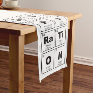 Chemical periodic table of elements: InSPIRaTiON Long Table Runner