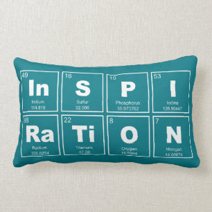Chemical periodic table of elements: InSPIRaTiON Lumbar Cushion