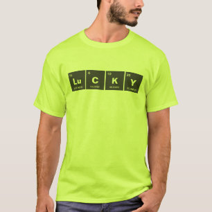 Chemical periodic table of elements: LuCKY T-Shirt